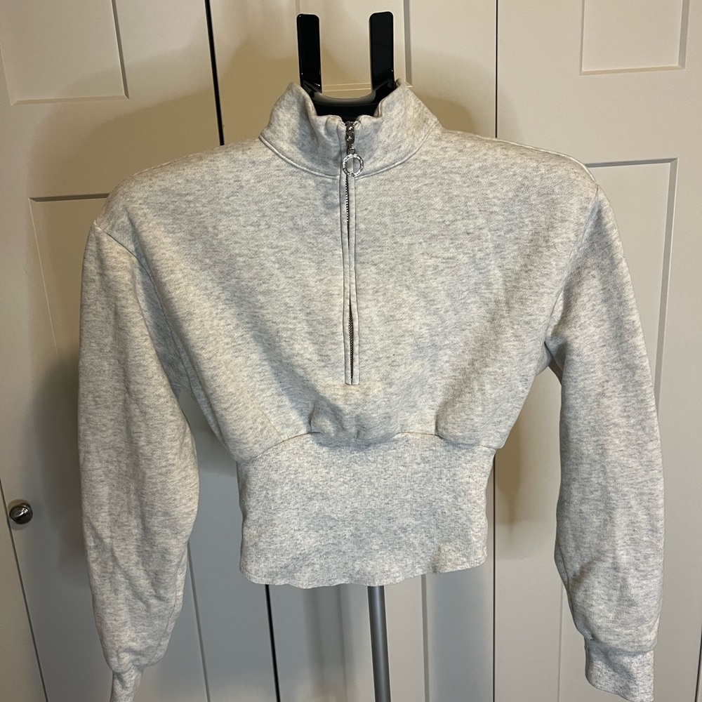 Victoria's Secret Gray Zip-Up Hoodie